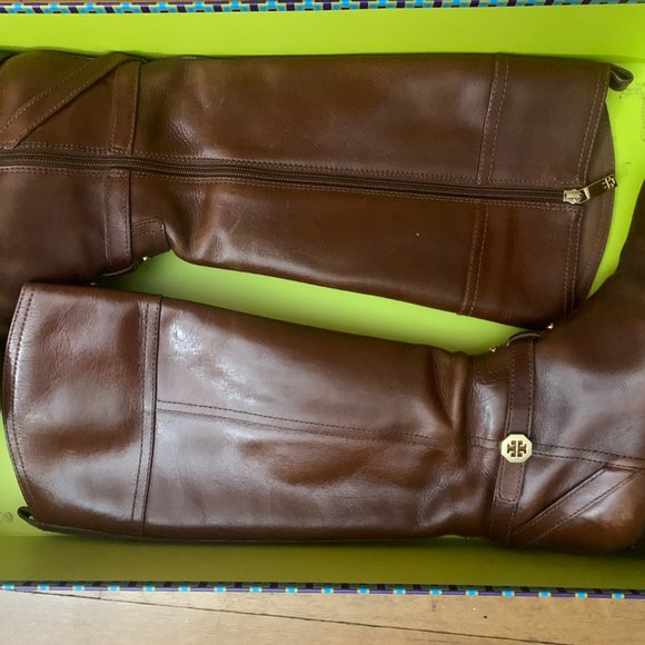 Tory Burch 'Brita' Riding Boot in Sienna- Size 9 - Picture 3 of 6